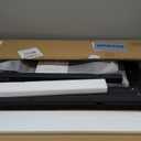 Height Adjustable Overbed Table with Wheel and Charging Station, Tiltable Desk C Shaped End Table for Couch, 2-Tier Overbed Bedside Desk with Storage Shelve for Living Room Bedroom