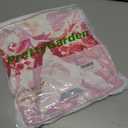 PRETTYGARDEN Women Summer Boho Maxi Dresses 2025 V Neck Puff Short Sleeve A-Line Flowy Tiered Floral Wedding Guest Dress (Pink, S)