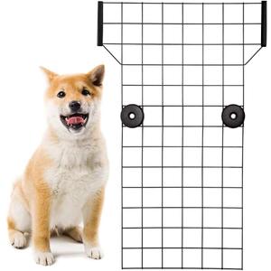 KOOLTAIL Dog Car Barrier - Front Seat Pet Vehicle Barriers Adjustable Steel,Safety Guaranteed Dogs and Passengers for CarsSUV's, for Small and Medium Dogs (12"-16" x 26" (Front Seat))