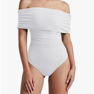 Women’s Bodysuit Sexy Off Shoulder Mesh Leotard Thong Body Suits Outfits for Going Out Tops, S