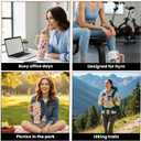 40 oz Leak-Proof Stainless Steel Insulated Tumbler with Smiley Face - Dual Drinking Lid & Portable Handle for Hot or Cold Drinks