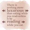 Children Reading While You Eat Adventurous Quote Wall Decal Decoration Eating While You Read Bookish Book Lover Reading Quotes Lasts Years and Easily Removable - Size: 30 in(W) x 27 in(H)