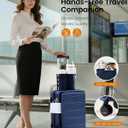 LOVEVOOK Carry On Luggage 20 Inch, Airline Approved Expandable Hard Shell Suitcase with Spinner Wheels, TSA Lock & Cup Holder, Fits Most Overhead Bins