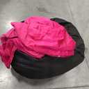 3FT Bean Bag Chair Bean Bag Chairs for Adults Giant Bean Chairs with Velvet Cover, Memory Foam BeanBag Chair Fluffy BeanBag Chairs for Living Room, Bedroom - Pink (36" x 36" x 22")
