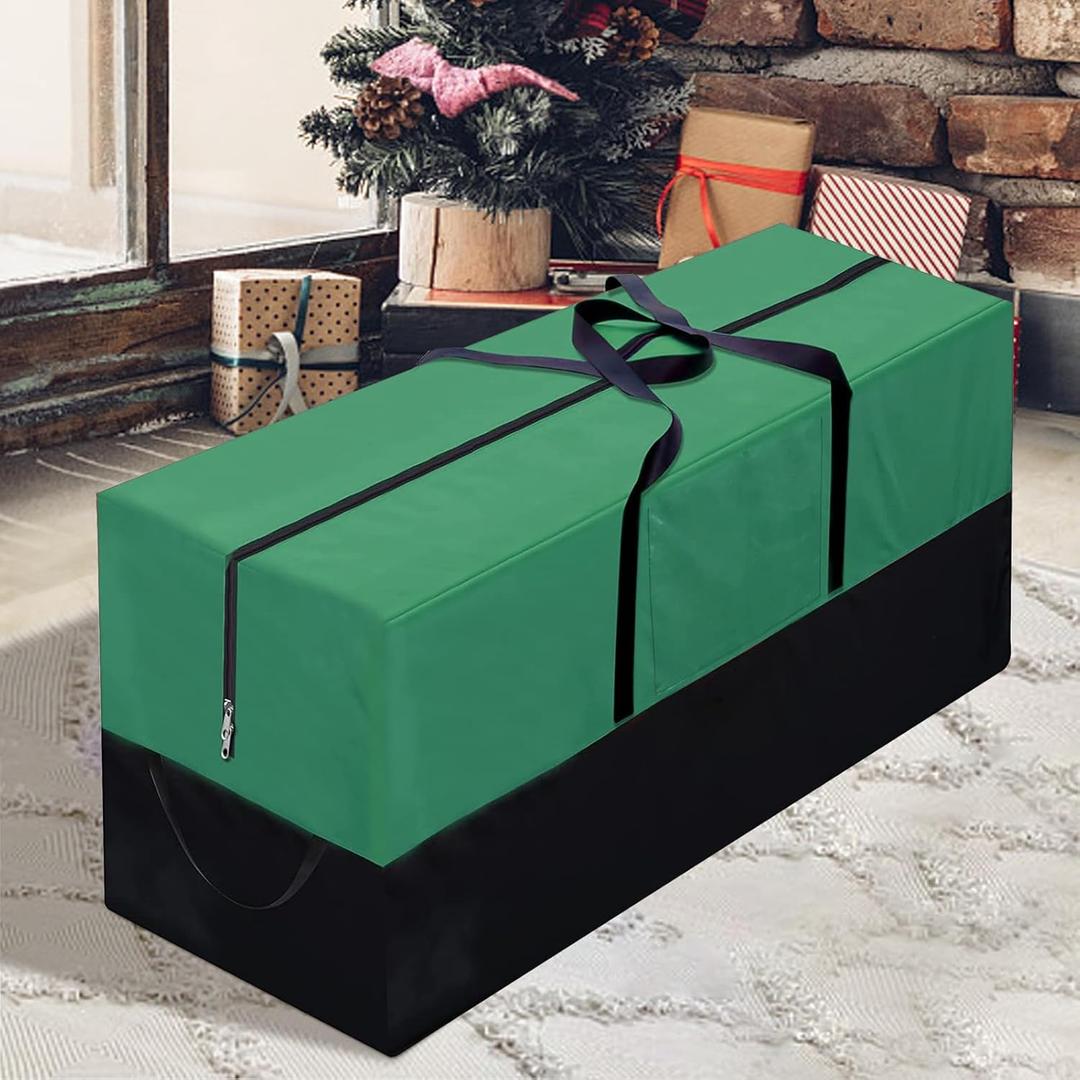Storage Bag Extra Large 420D Oxford Fabric Waterproof Dust Proof Outdoor Zippered  Storage Bags 60 Green
