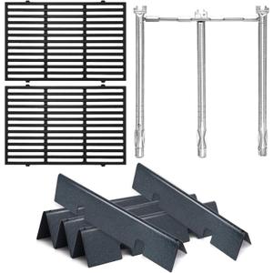 Grill Replacement Parts for Weber Spirit 300 Series E310, E320, E330,S310, S320,S330,Spirit II 300 Series with Front-Mounted Control 7636 Flavor Bar 69787 Grill Burners 7638 Cooking Grates