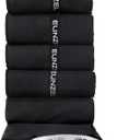 Eunzel Microfiber Workout Towel,Quick Dry Silver Ion Absorbent Sweat Gym Towel for Workout, Camping, Travel, Exercise& Fitness 31.5"x15.7", Set of 5 Black