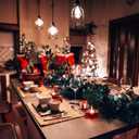 Tealight Candle Holder Set of 2, Red Glass Tealight Holder for Xmas Ornament, Snow Candle Holder Stand for Christmas Table Centerpieces Decoration, Red