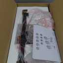 MELUCEE LED Bathroom Vanity Light Black 3-Light 22 Inches Acrylic Modern LED Vanity Light Acrylic Bathroom Lighting Fixtures Over Mirror Dimmable Wall Mount Light 18W Warm Light 3000K