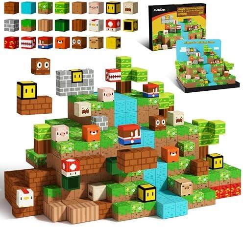 GobiDex Magnetic Blocks Kids Building Toys for Boys Girls 3+, Game-Based Build MagWonder with Magnet Construction Toys, Upgraded STEM Sensory Gift for Birthday Easter
