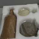 Vase Set of 3 | Ceramic Neutral Vases Home Decor | Rustic Flower Pottery Vases Modern Farmhouse Vase for Table Entryway Mantel Centerpiece Bookshelf Living Room Bathroom Bedroom - Brown Large