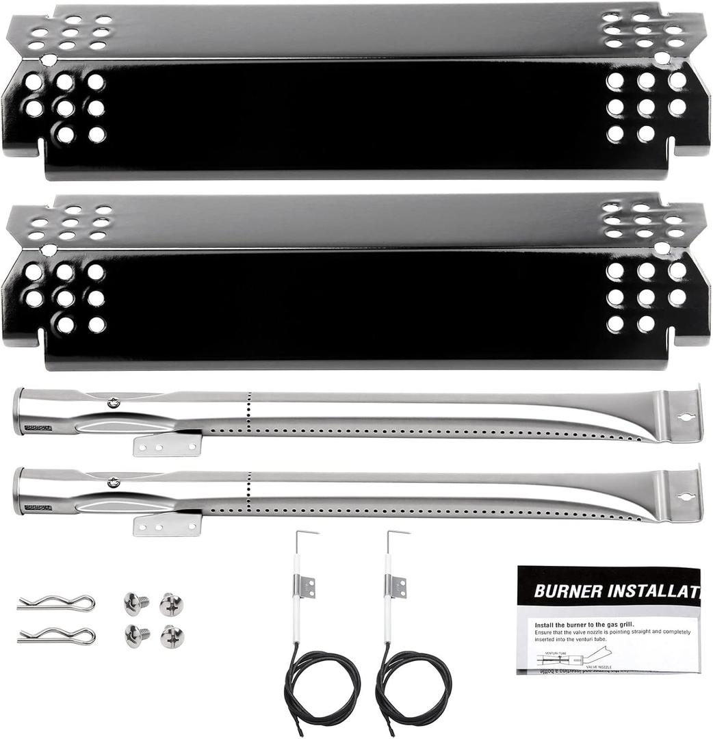 2 Burner Grill Replacement Parts for Nexgrill Grill 720-0864,720-0864m,10 PCS Grill Flame Tamers & Igniters & Burners Replacement for Nexgrill