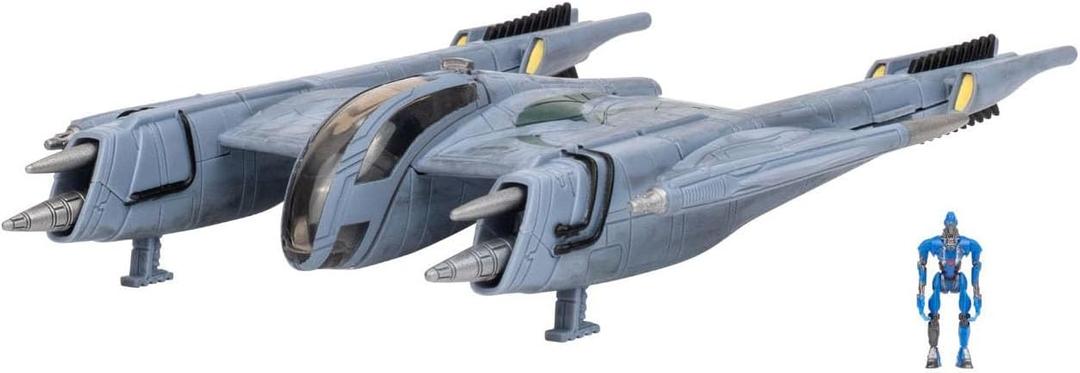 Star Wars Micro Galaxy Squadron Magnaguard Starfighter - 5-inch Vehicle with 1-Inch Micro Figure Accessory, One Size