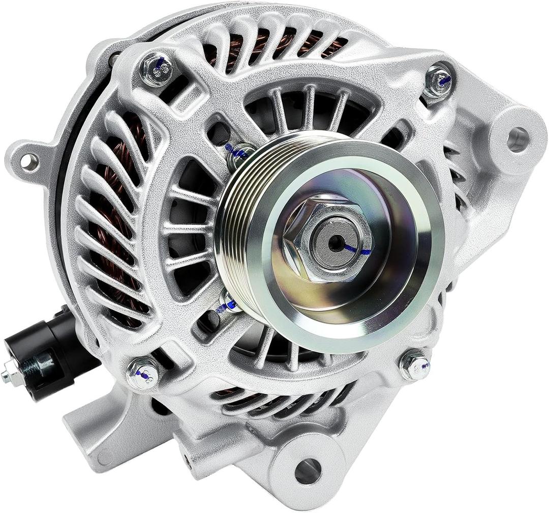 Alternator New 11176N 1.8L Compatible with 2006-2011 Honda Civic L4, 80A 12V CW, 7-Groove Pulley,Replac for 31100RNAA01, 31100RNAA01RM, 31100RNAA012M2, AHGA67, A002TC1391