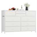 Dresser TV Stand , Media Console Table with 8-10 Drawers, Entertainment Center for 55/50/43 Inch TV