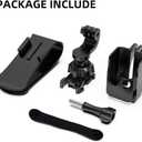 SURWO Pocket 3 Car Mount, 360° Adjustable Car Sun Visor Mount Compatible with DJI Osmo Pocket 3,Action 5 pro/4/3, Insta360 X5 X4 X3,AKASO and More Action Cameras