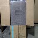 Kroger Onyx 3 Seat Cushioned Patio Swing 71.06"L x 22.64"W x 7.09"H Grey