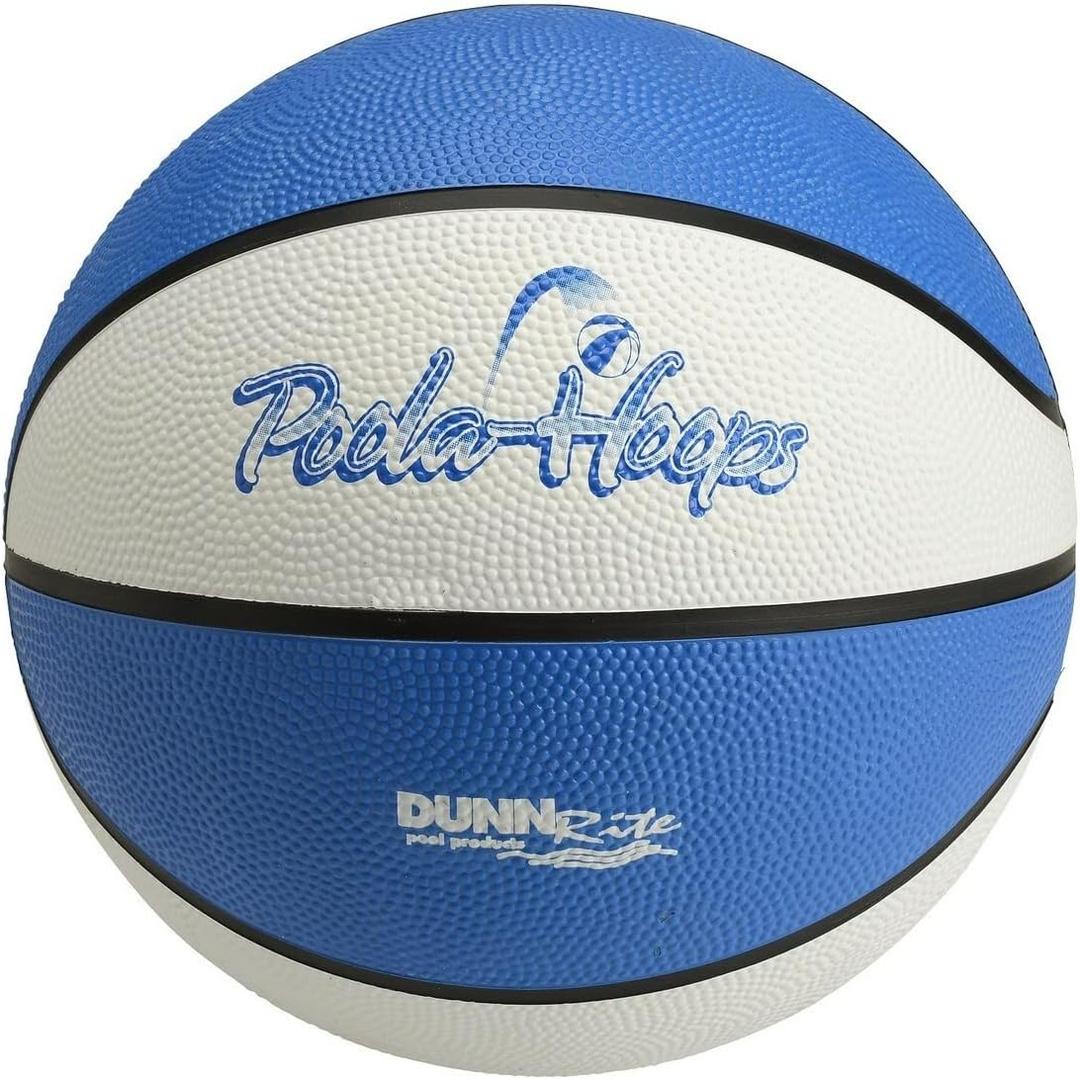 DUNNRITE Products 9" Diameter Regulation Navy B130 Pool and Lake Water Basketball, Waterproof