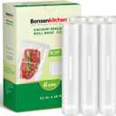 Bonsenkitchen 6 Rolls 11" x 16' Vacuum Sealer Bags for Food with a Color Box, Easy to Store, Commercial Grade, BPA Free, Great for Food Storage or Sous Vide, VB21