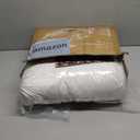 TOPGREEN Organic Feathers Down Comforter Full Size, All Season Duvet Insert with 100% Organic Cotton Cover, Medium Warm Bed Comforter with Corner Tabs(82x86, White)