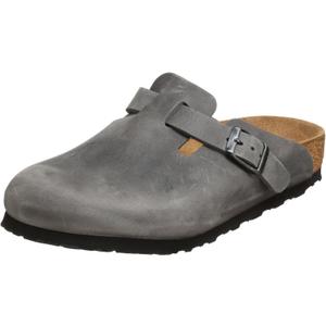 Birkenstock Women's Boston Suede Clogs (14-14.5 Women/12-12.5 Men, Iron)