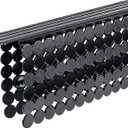 Bligli Plastic Sink Saddle, Sink Divider Mat with Strong Suction Cups, Kitchen Divided Sink Protector Mat for Glassware Dishes, Easy to Clean and No Smell, 9.5" x 12", Black