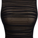 SOLY HUX Women's Sheer Mesh Crop Tank Top Sleeveless Mock Neck Ruched Shirts Date Night Tops L