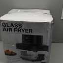 Glass Air Fryer Non Toxic, 6.3QT & 4.4QT Air Fryer with Dual Glass Baskets with Lids, 8-in-1 Portable Air Fryers Cristal, PFOA & PFAS-Free, Dishwasher Safe, Ideal Kitchen Gift