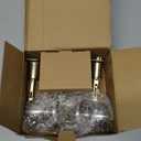 BESTTEN Keyed Same Exterior Door Knob and Single Cylinder Deadbolt Combo Set, Keyed Alike Entry Door Knobs with Lock and Keys for Entrance and Front Door, Satin Nickel