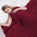 Electric Heated Blanket Full Size 72"84" with 9 Heating Levels & 1-10Hs Auto Off Double Sided Plush Sherpa, Energy Efficient, Machine Washable, for Couch & Bed, Red