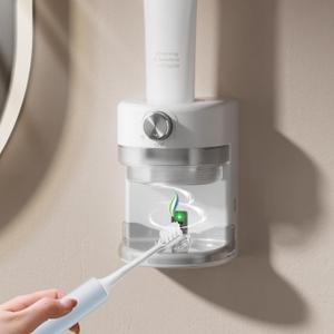 Automatic Toothpaste Dispenser, Electric Toothpaste Dispenser for Bathroom, Toothpaste Squeezer with Adjustable Toothpaste Dispensing Volume, Wall Mounted Toothpaste Dispenser for Kid & Adult (White) Automatic Toothpaste Dispenser, Electric Toothpaste Dispenser for Bathroom, Toothpaste Squeezer with Adjustable Toothpaste Dispensing Volume, Wall Mounted Toothpaste Dispenser for Kid & Adult (White)
