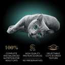 Sheba Perfect Portions Wet Cat Food Cuts in Gravy, Cat Food Wet Recipe, Roasted Chicken Entree and Turkey Entree, Variety Pack, Twin-Pack Trays (12 Count, 24 Servings) (EXP 02/01/28)