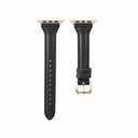 O Ozone Slim Leather Bands Compatible With Apple Watch Series 10 | 9 | 8 | 7 | 6, 38/40/41/42mm, Top Grain Thin Leather Replacement Wristband Smartwatch Strap for Women
