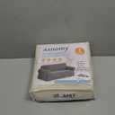 Asnomy Sofa Covers for 2 Cushion Couch Stretch loveseat Covers Slipcovers, Pet Protector Furniture Covers for Dogs Cats Spandex Jacquard Fabric Small Checks （Medium，Off-White）