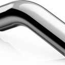 A-KARCK Elbow Exhaust Tip 4.0" Inlet, Chrome Tailpipe Tip with 4.0" Inlet 5.0" Outlet 23" Overall Length, Turn Down Exhaust Tip Chrome Structure for High Temperature Resistance