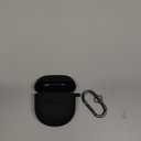 Case for Bose QuietComfort Earbuds II(2022)& New Bose QuietComfort Ultra Case (2023), WOFRO Silicone Protective Skin Cover for New Bose QuietComfort Earbuds 2 Accessories with Carabiner (Black)