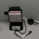 Ninja BW1001 NeverStick PRO Belgian Waffle Maker, Vertical Design, 5 Shade Settings, with Precision-Pour Cup & Chef-curated Recipe Guide, Black & Silver