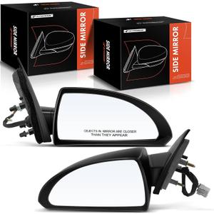 A-Premium Pair (2) Driver and Passenger Side Power Door Mirror - Compatible with Chevrolet Impala 2006-2013, Impala Limited 2014-2016 - Non Heated, Non-Folding Black Outside Rear View Mirror