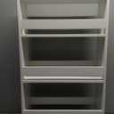 IFANNY Slim Rolling Cart, 4-Tier Storage Cart with Handle, Wood Spice Rack on Wheels Next to Fridge, Laundry Room Cart Between Washer and Dryer, Narrow Kitchen Cart for Small Spaces (White)