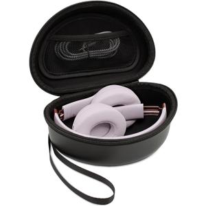 Hard Headphone Case for Beats Solo 4, Studio Pro, Solo 3, Studio 3, Solo 2,Over Ear Headphone Carrying Case with Storage Cable Bag Strap for Travel (Black)