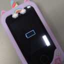 Kids Smart Phone for Girls, Christmas Birthday Gifts for Girls Age 3-10 Kids Toys Cell Phone, 2.8" Touchscreen Toddler Learning Play Toy Phone with Dual Camera, Game, Music Player, 8GB Card Purple