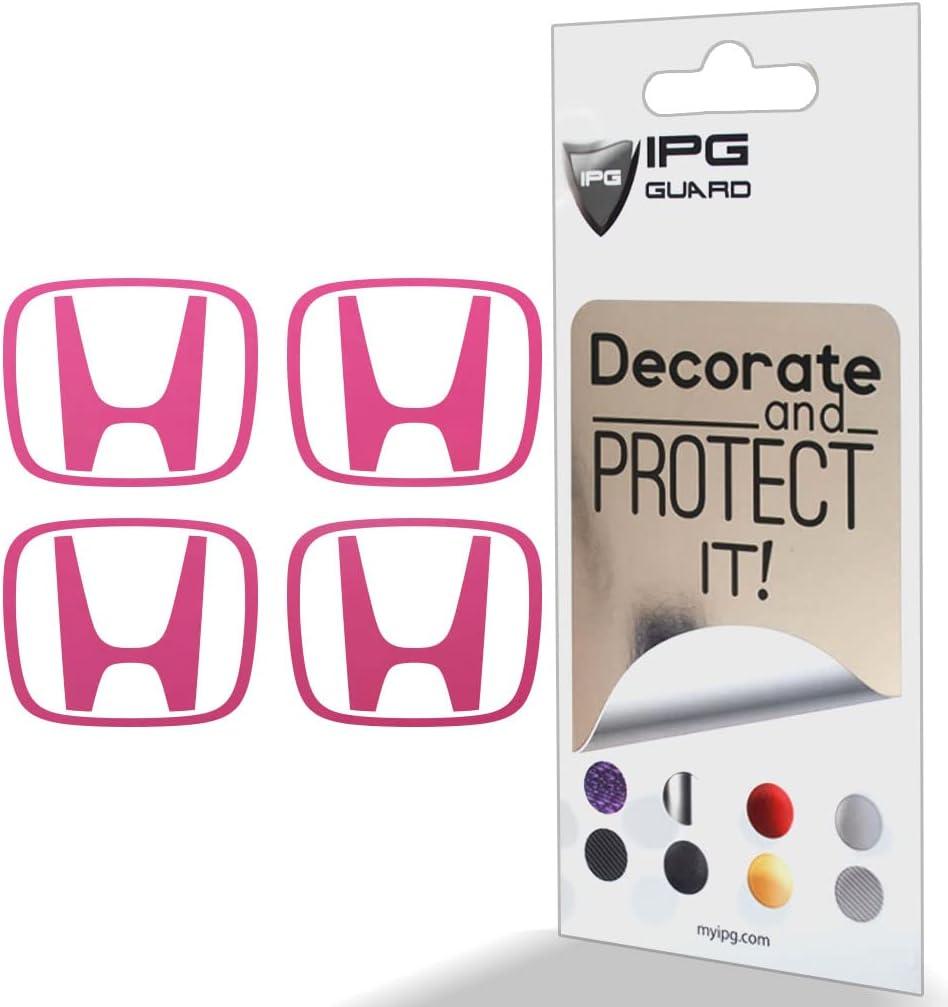IPG Compatible with Crosstour Accord Element CRV CRZ Ridgeline Odyssey Pilot Logo Center Cap Overlay Wheel Tire Decals Stickers (Logo: 2.25" / Center Cap:2.75")(4 Units) (Gloss Pink)