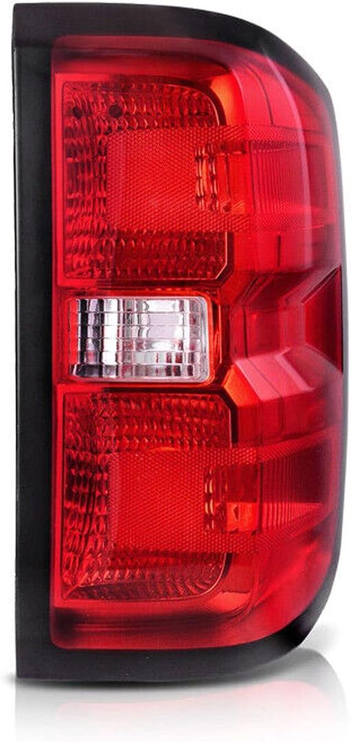 Right Tail Light Compatible with 2014-2018 Chevrolet Silverado 1500 2500 HD 3500HD, GMC Sierra 3500 HD Taillight Brake Lamps Halogen Bulb and Harness Included, Right Passenger Side 