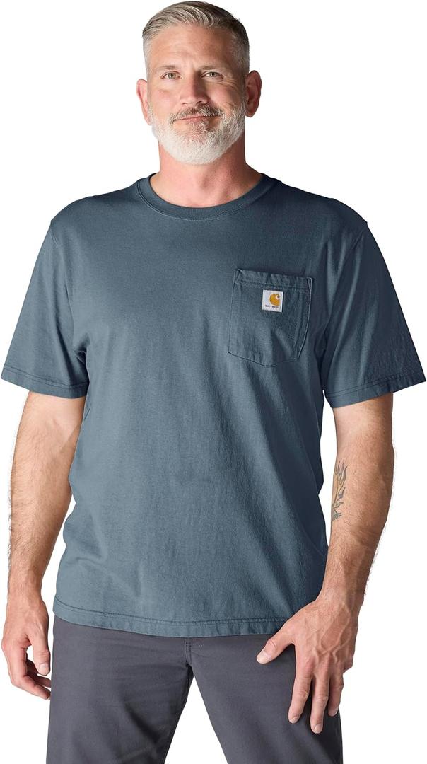 Carhartt Men's Iconic K87 Pocket T-Shirt (Blue, XL)