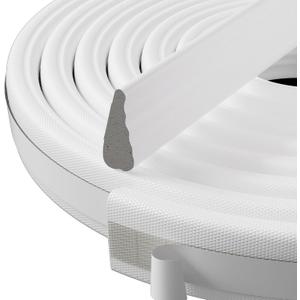 Weather Stripping Door Seal Strip, 196 * 2 inch Wedge-Shape Window Foam Seal Strip, Soundproofing, Winter Insulation Tape Strip for Frame, Noise Blocker, Door Gap Filler for Exterior (White)