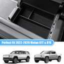 Center Console Organizer Tray for 2022-2026 Rivian R1S & R1T Accessories, Armrest Secondary Storage Box Insert