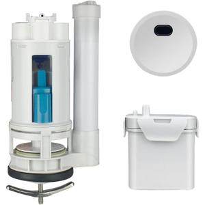 Touchless Toilet Flush Kit, Automatic Toilet Flusher, Dual Flush Valve Replacement Kit, Kit, Tank Accessories, Battery Powered, One-Piece Toilet Repair, 2-Inch Water Tank Accessories (8.3in-10.2in)