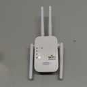 Wireless WiFi Signal Booster Amplifier, 1200Mbps Four-Antenna Repeater, Suitable for Home and Office WiFi Through-Wall Wireless Internet Network Extender with Ethernet Port