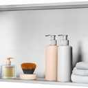 Shower Niche, Stainless Steel Elegant Bathroom Niche, No Tile Needed Recessed Shower Shelf Organizer for Storage