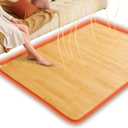 Large Heated Floor Mat Portable Infrared Heating Carpet, Heated Area Rugs Radiant Floor Heater, Heated Yoga Mat Heated Foot Warmers Under Desk (79x39in/200x100cm)